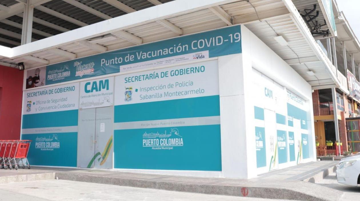Nuevo puesto de vacunación en Puerto Colombia.