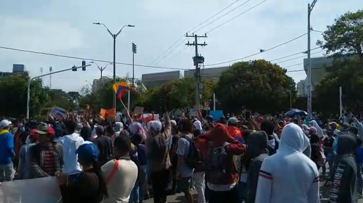 Plantón en la calle 72 con carrera 46. 