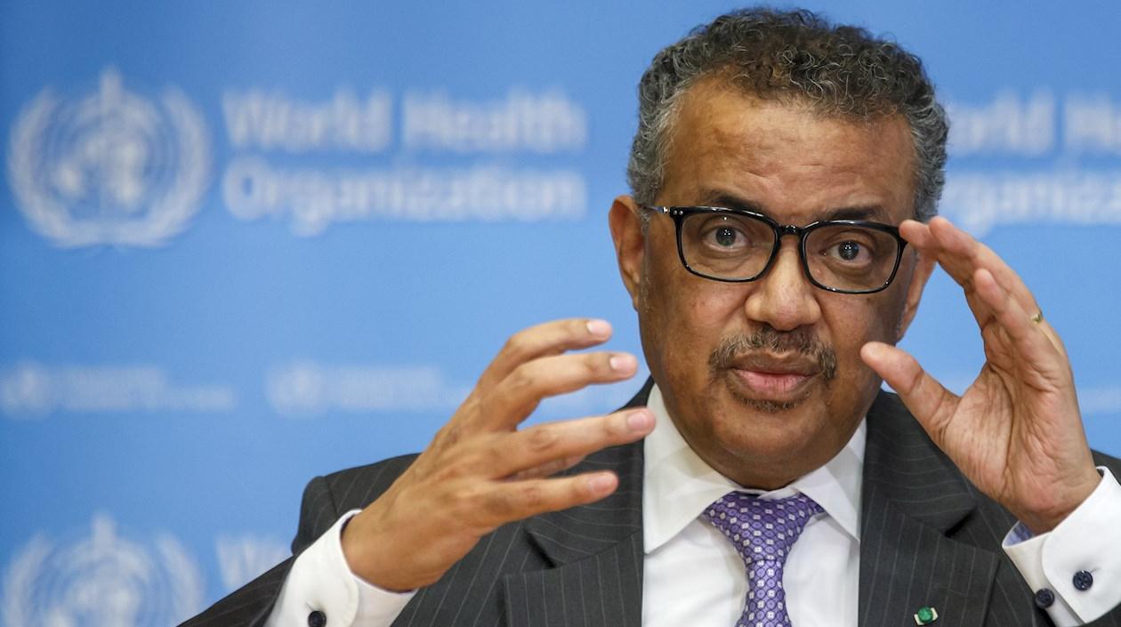Director de la OMS, Tedros Adhanom Ghebreyesus.