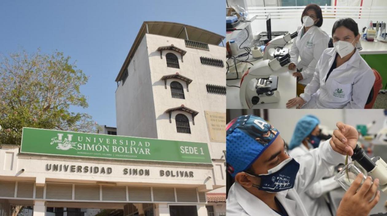 Imágenes de Unisimón y sus estudiantes.