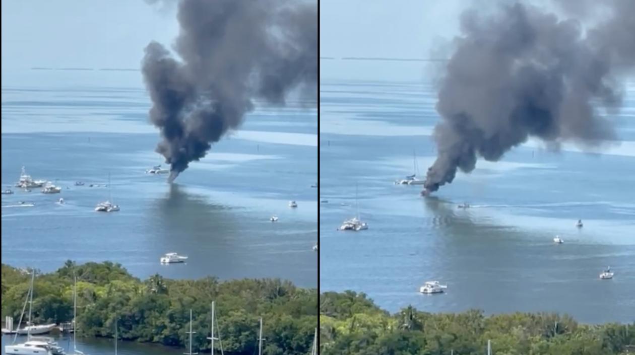 Imágenes del incendio.