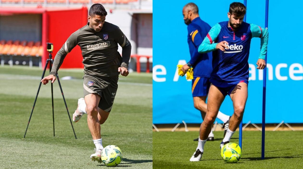 Luis Suárez y Gerard Piqué.