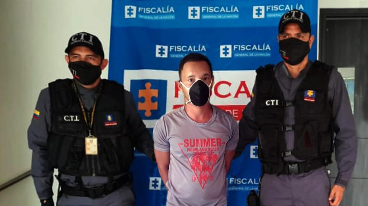 Óscar Leonardo Montes Delgado, capturado.