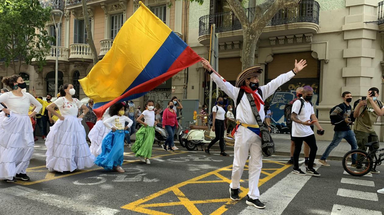 Imagen de la protesta.