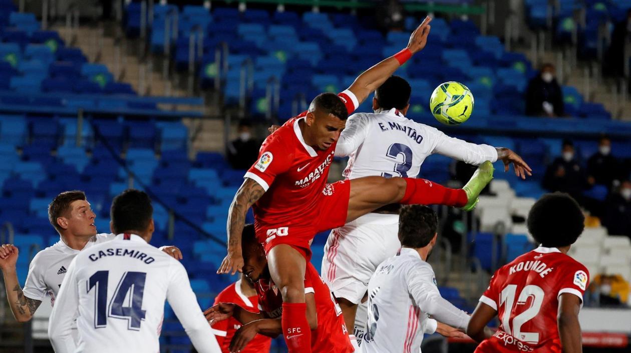 Penalti cometido de Militao, en contra del Real Madrid. 