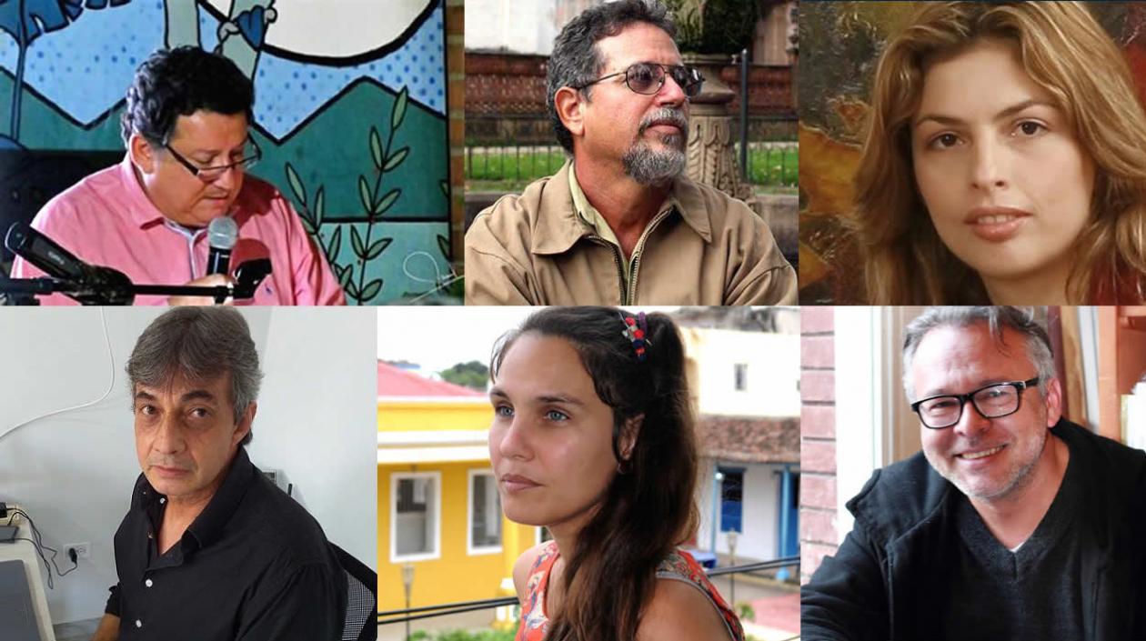 Miguel Iriarte, Alex Fleites, Lauren Mendinueta, Robinson Quintero, Jamila Medina y John Junieles.