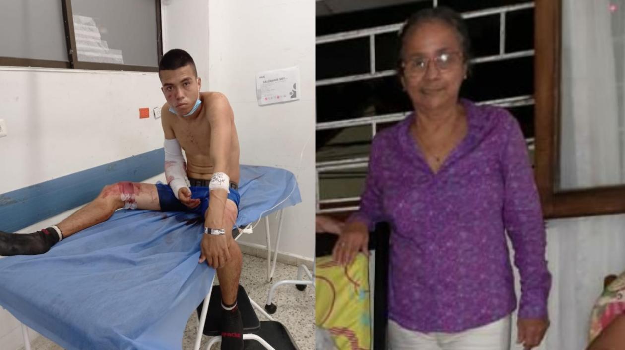 Marlon Yesid Contreras Gómez, el imputado; y Miriam Mercedes Espinel Maury, víctima.