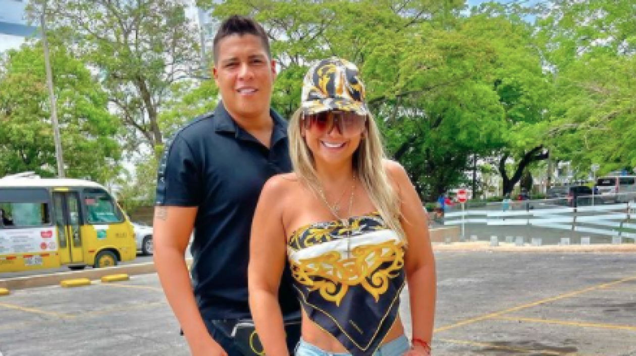 El cantante vallenato Rafa Pérez y su esposa, Milagros Villamil.