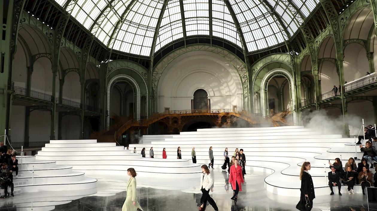 Desfile de Chanel en París el 3 de marzo de 2020.  