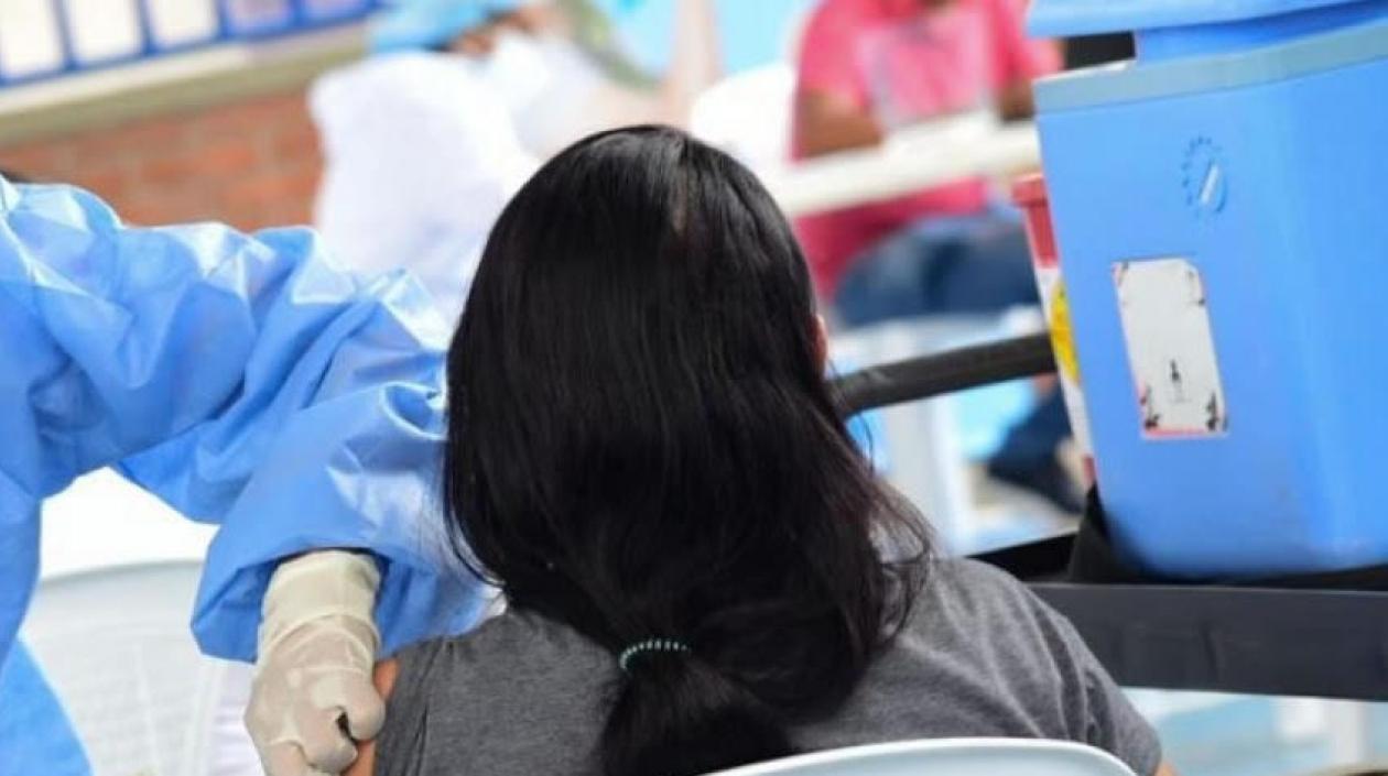 Vacunación contra el Covid-19 en Barranquilla.