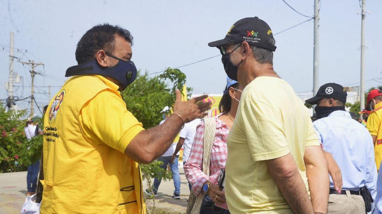 Alcalde Dau dice que acompañó la marcha en Cartagena como garante de seguridad.