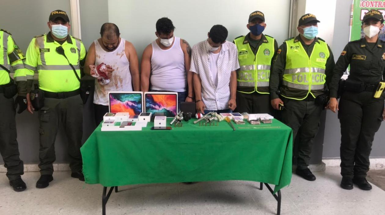 Los capturados fueron llevados a la URI.