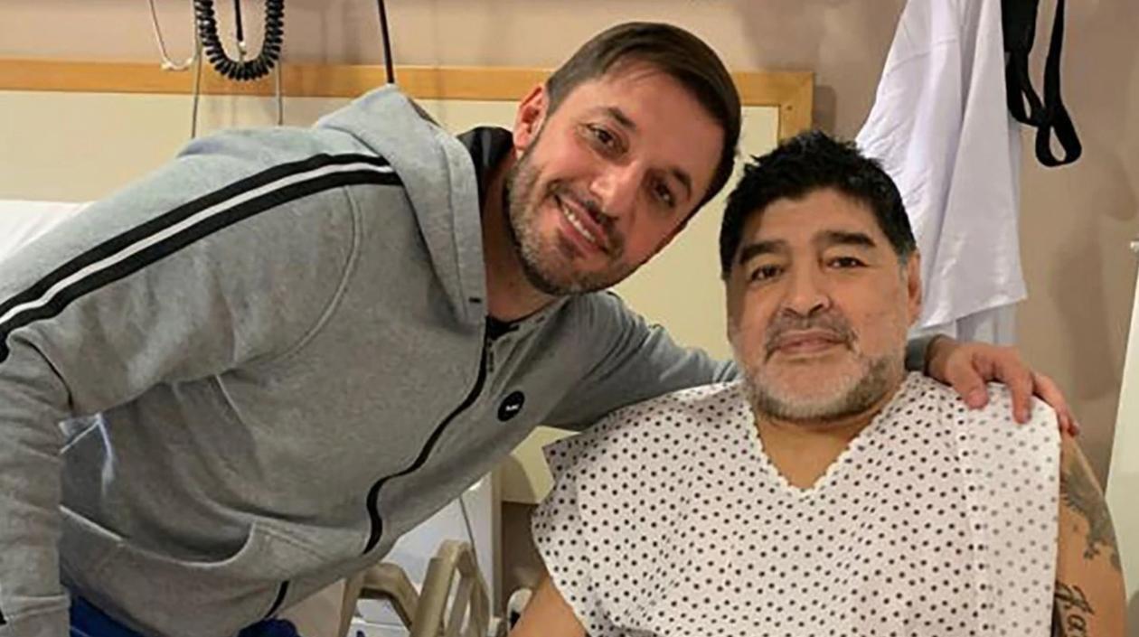 Matías Morla y Diego Maradona. 