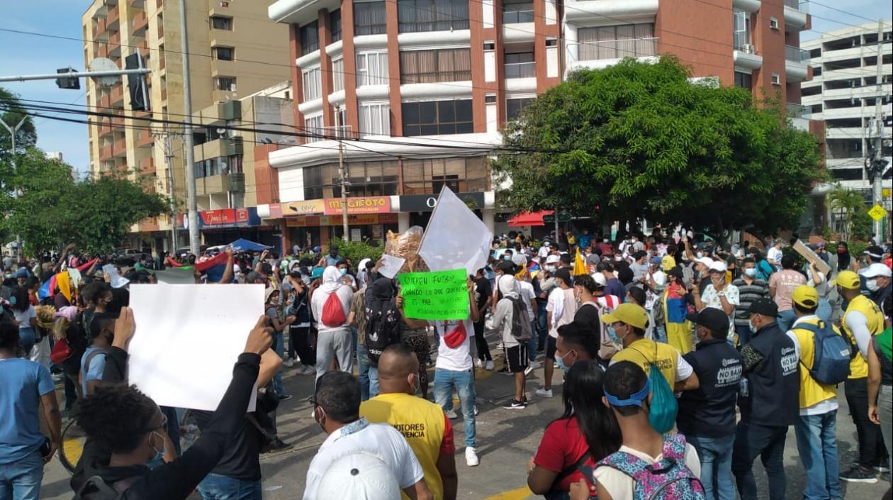 Imagen del plantón.