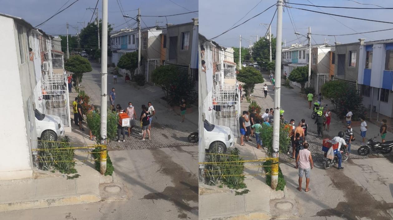 El joven quedó tendido varios minutos tendido en el lugar de los hechos hasta que fue llevado a la clínica.