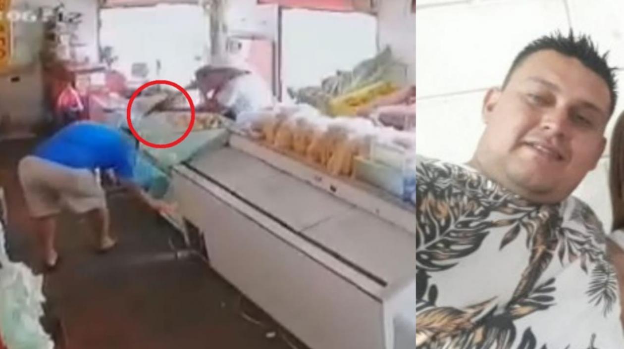 Jorge Luis Ramírez atendía en la tienda que arrendó cuando lo mataron. 