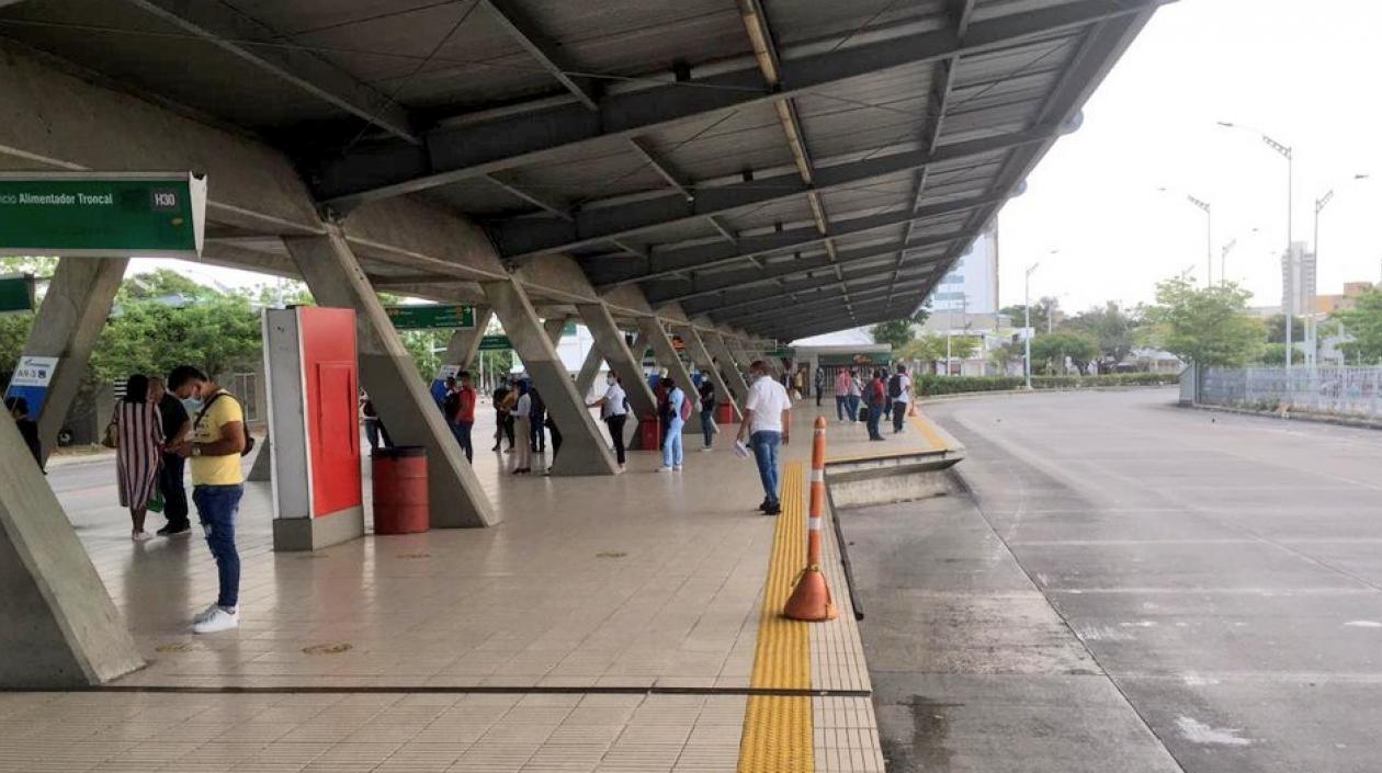 Transmetro suspendió operaciones.