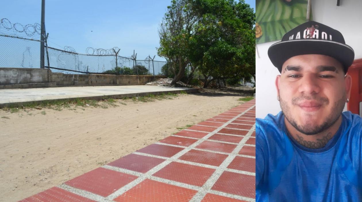 Elías Junior Gutiérrez Manotas fue baleado en este sector del barrio El Concord.