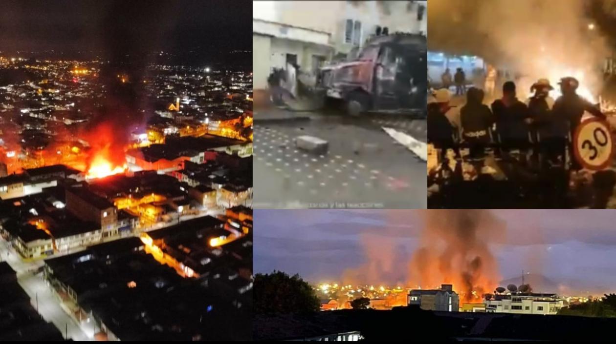 Este es el panorama de Popayán en la tarde y noche del viernes por las protestas.