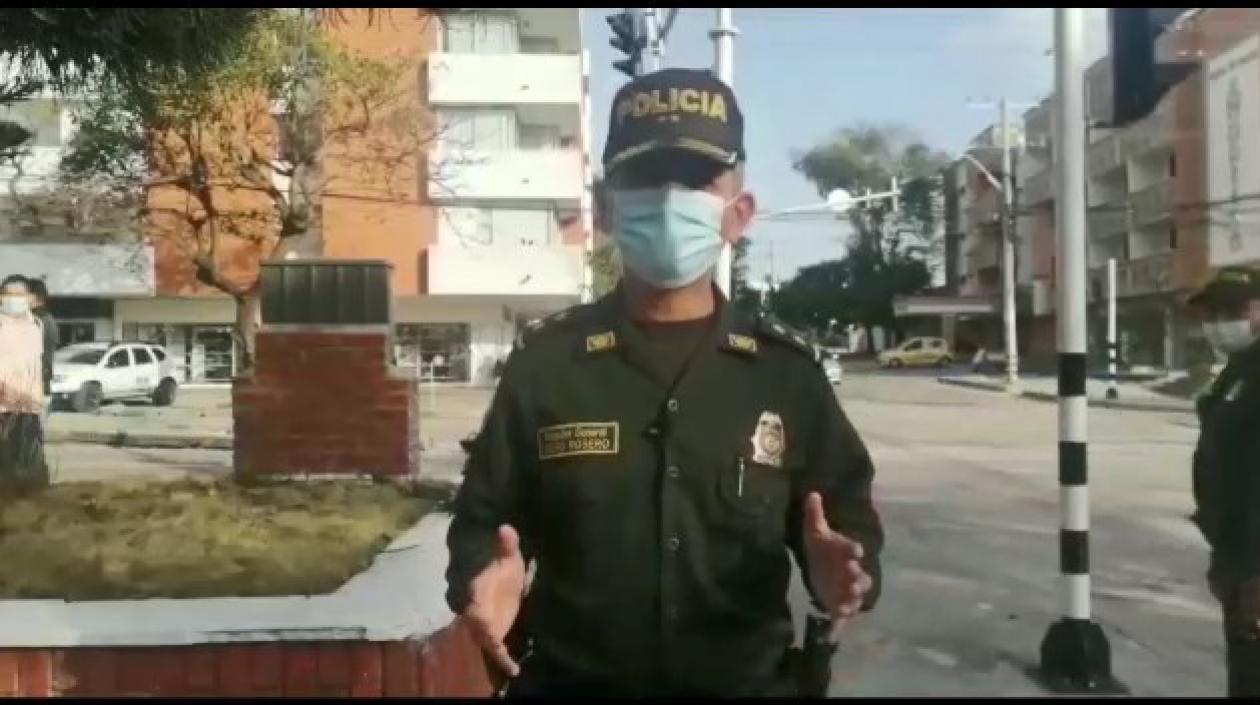 General Diego Rosero, comandante de la Policía Metropolitana.