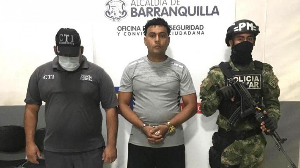El presunto homicida capturado.