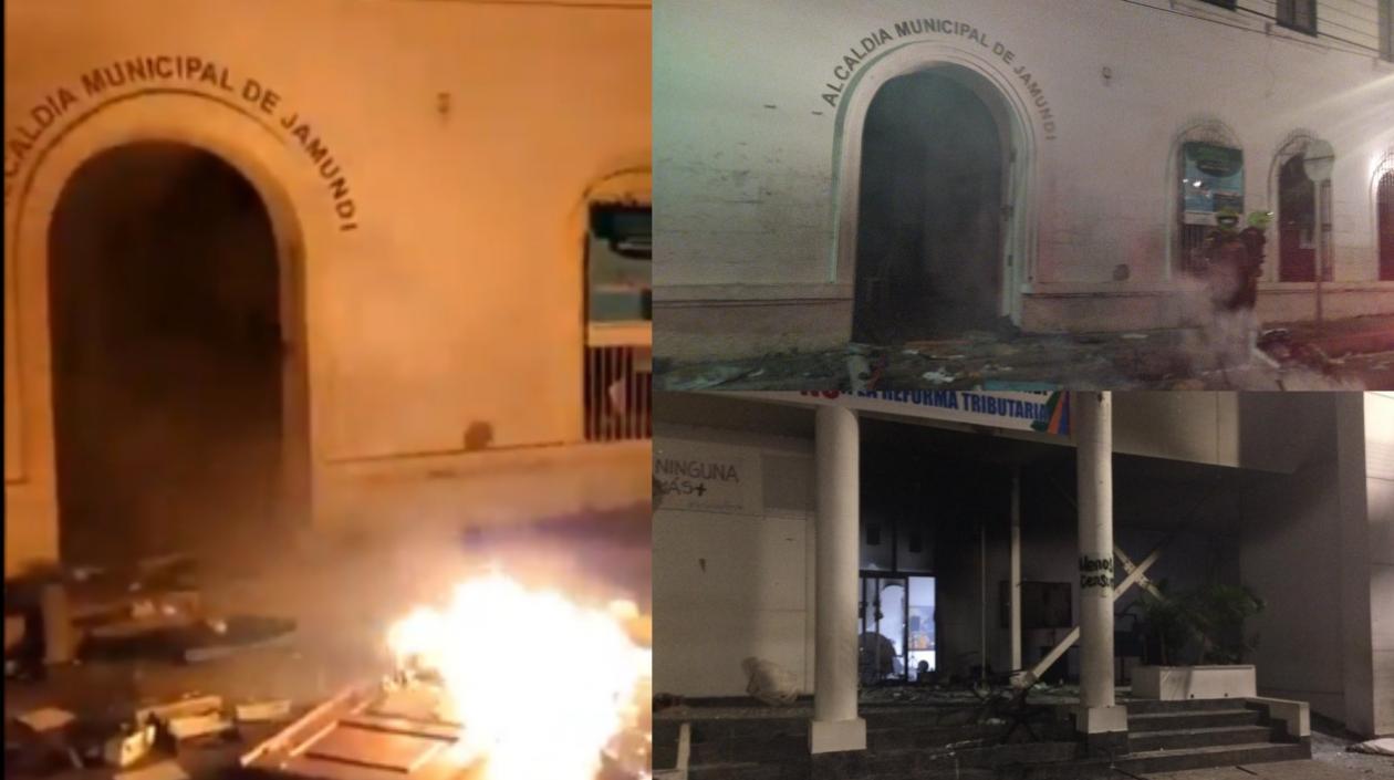 Un grupo de manifestantes la emprendió con la Alcaldía y el Concejo.