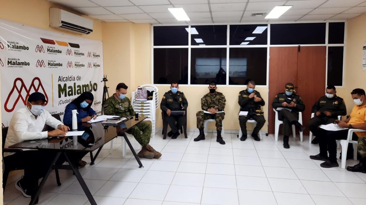 Consejo de seguridad en Malambo.