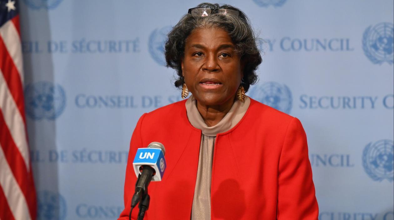 Embajadora estadounidense Linda Thomas-Greenfield.