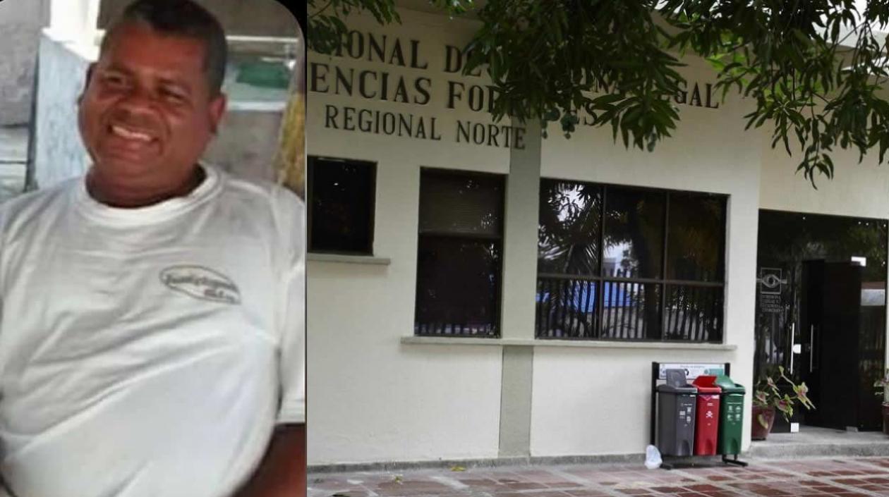 El cuerpo de Gustavo Ospina fue llevado a Medicina Legal.