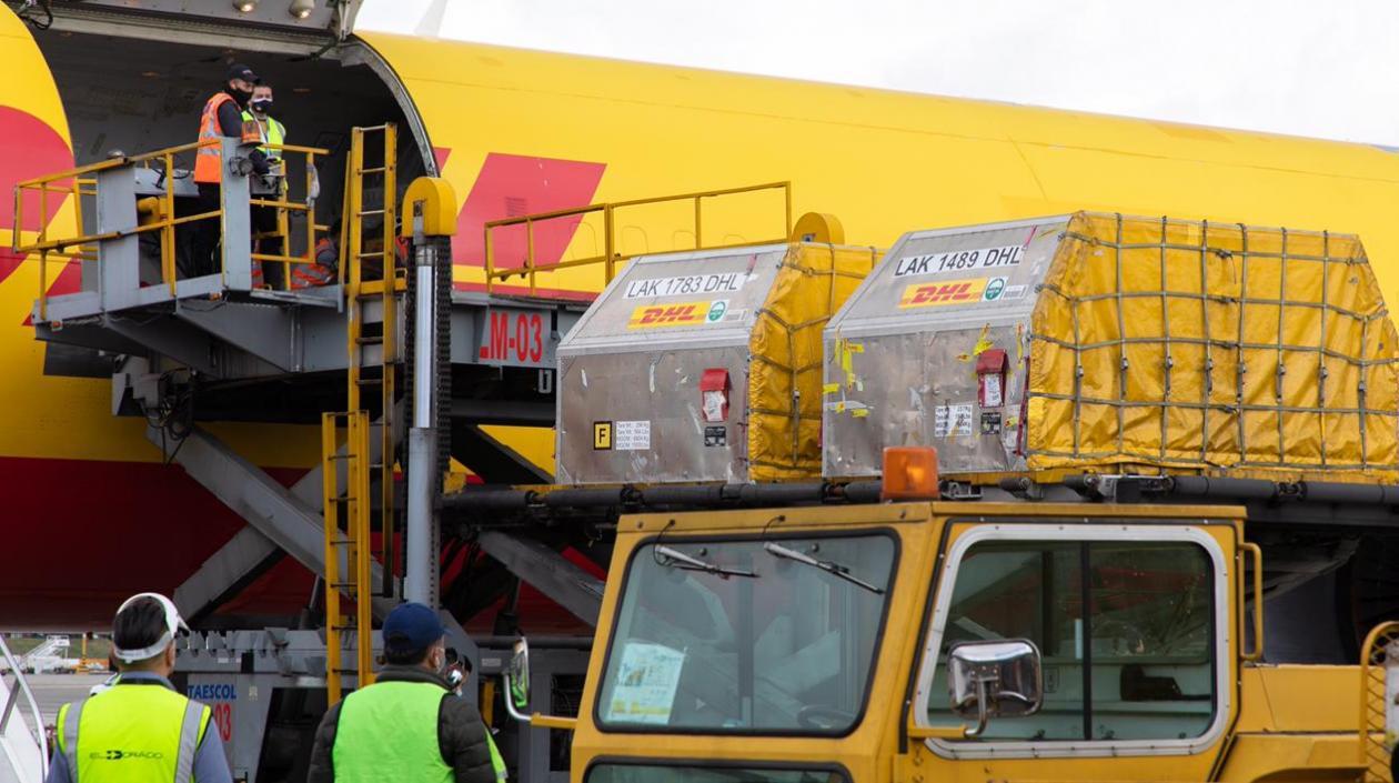 Imagen del lote de vacunas.