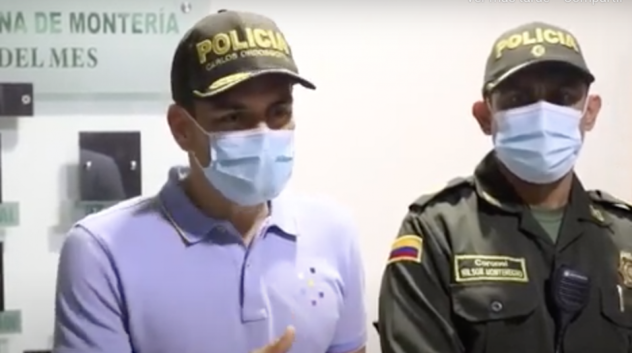 El Alcalde de Montería, Carlos Ordosgoitia.