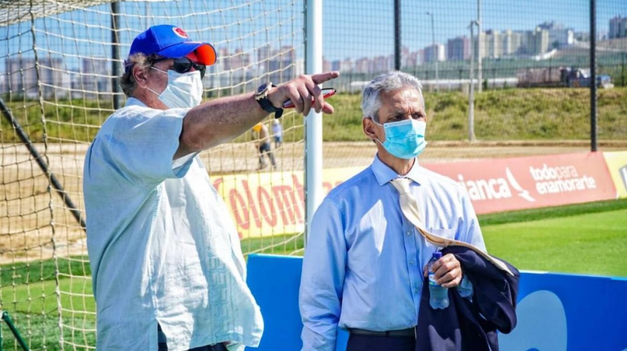 Reinaldo Rueda y Ramón Jesurún. 