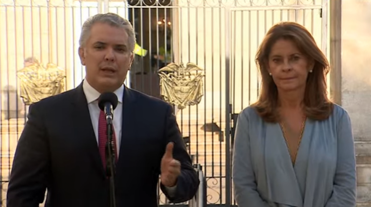 Presidente Iván Duque y la vicepresidenta Marta Lucía Ramírez, quien será Canciller.