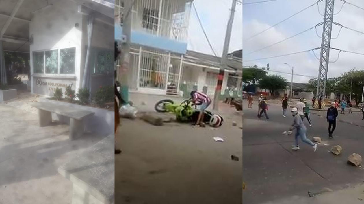 Enfrentamientos en la calle 17. 