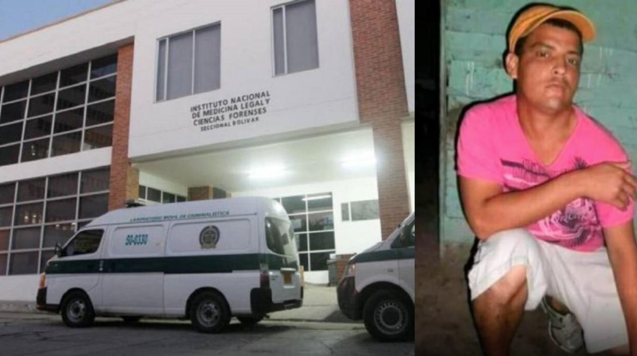 El cuerpo de Jesús Ismael Galvis Durán fue llevado a Medicina Legal, en Cartagena. 