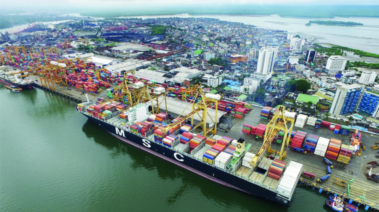 Panorámica del puerto de Buenaventura.