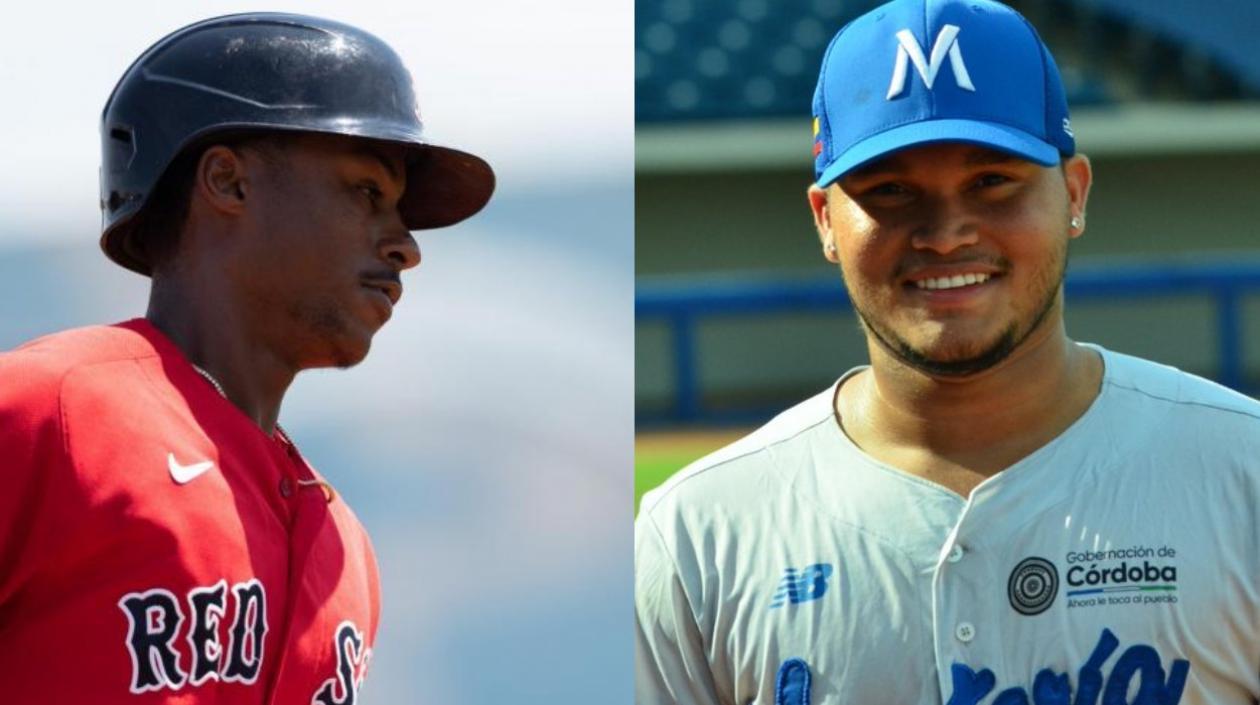 El sanandresano Jeter Donws y el monteriano Jordan Díaz.