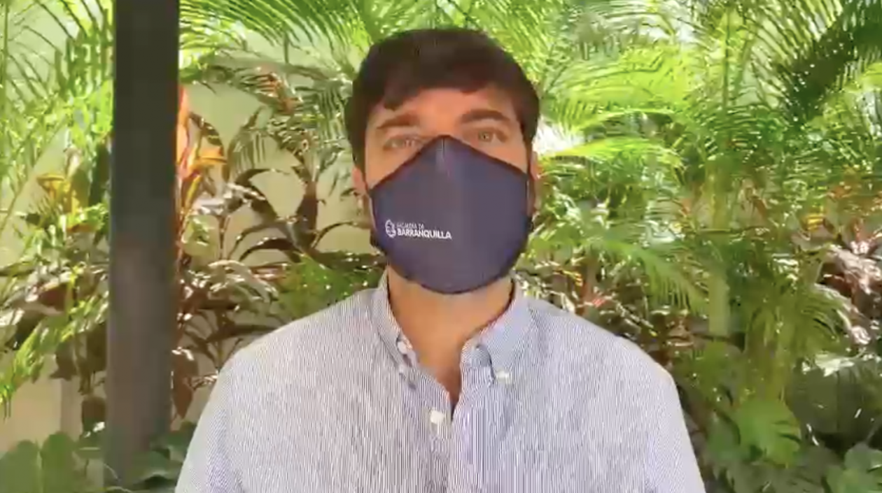 El Alcalde de Barranquilla, Jaime Pumarejo.