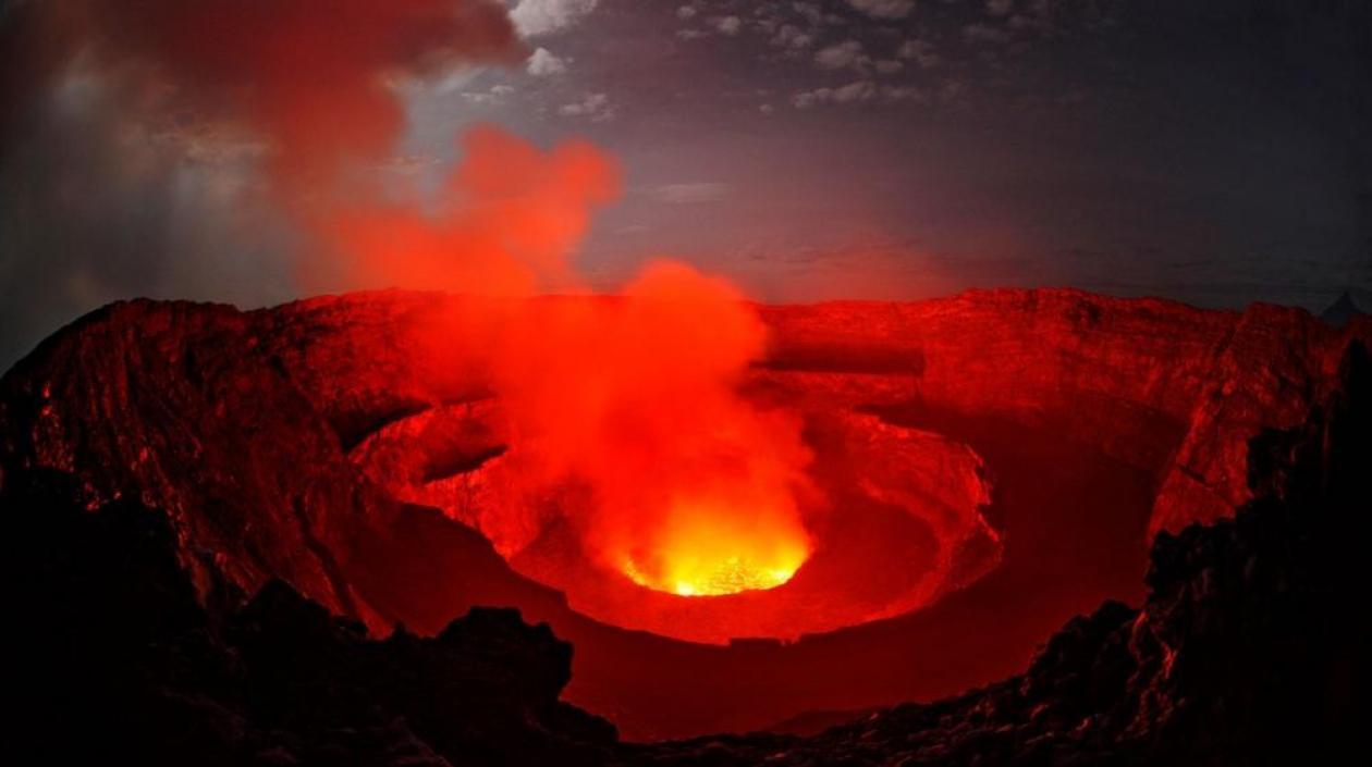 Volcán del monte Nyiragongo.
