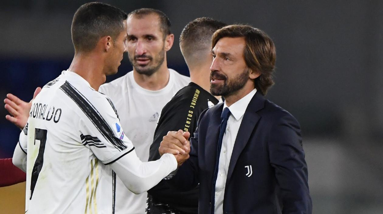 Cristiano Ronaldo y Andrea Pirlo. 