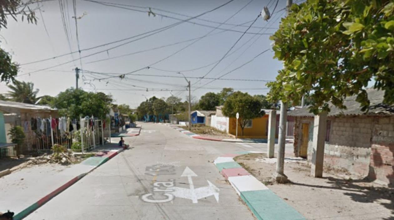 Carrera 15B con calle 105, barrio La Paz, donde ocurrió el crimen. 