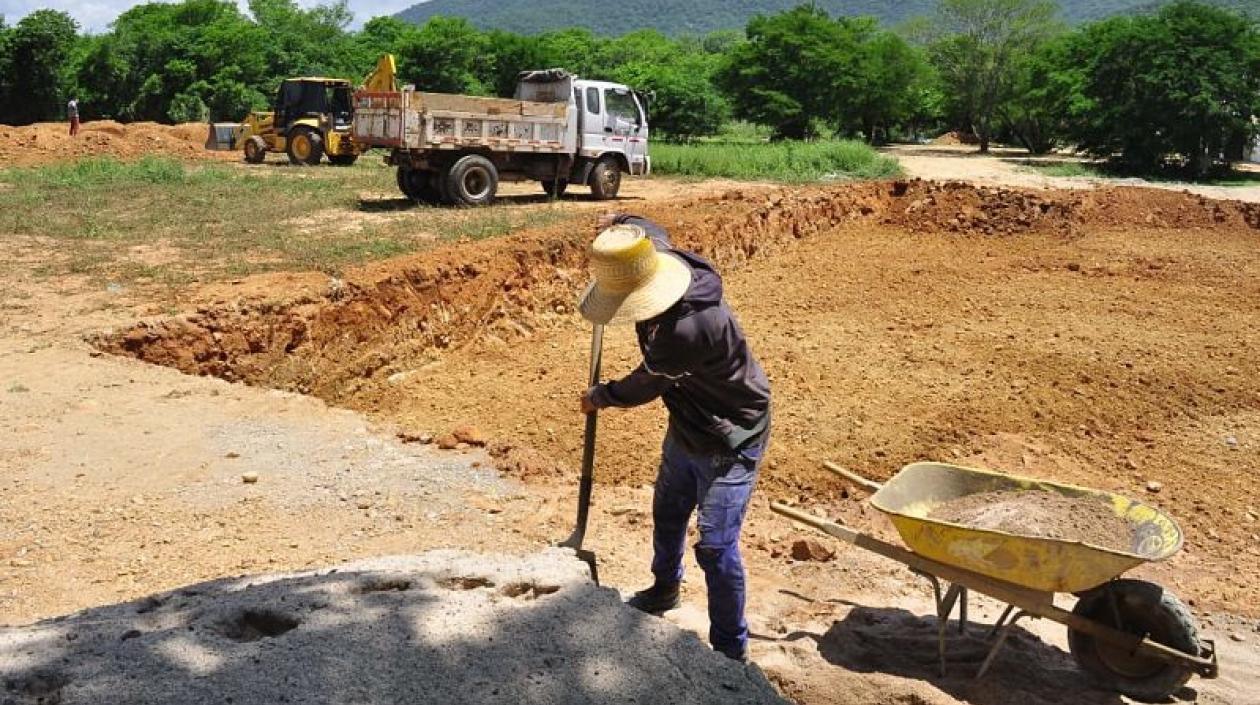 Obras de las nuevas bóvedas. 