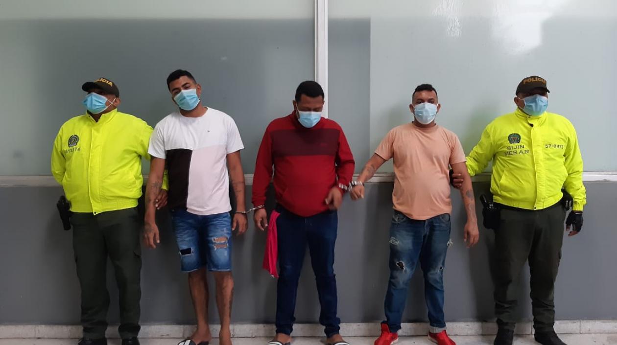 Los capturados quedaron a disposición de la Fiscalía. 