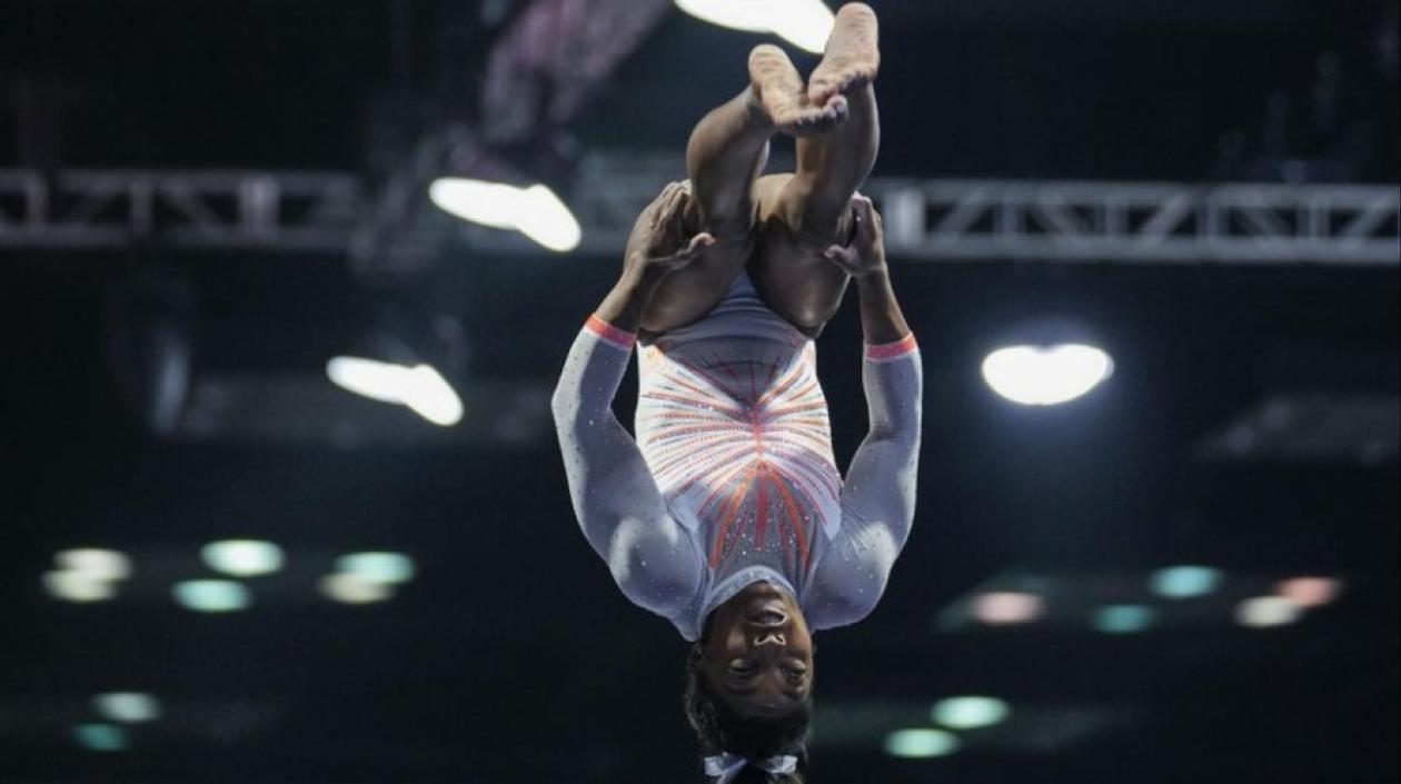 Simone Biles, gimnasta norteamericana. 