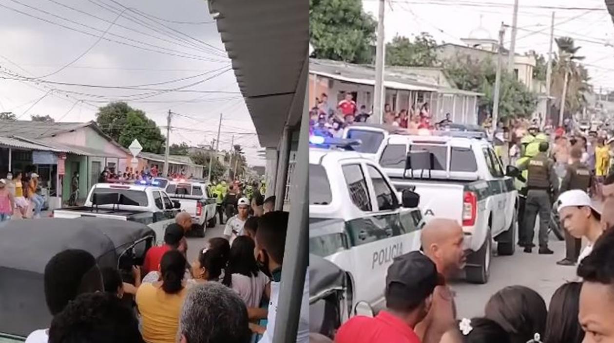 Lugar donde ocurrió la balacera. 