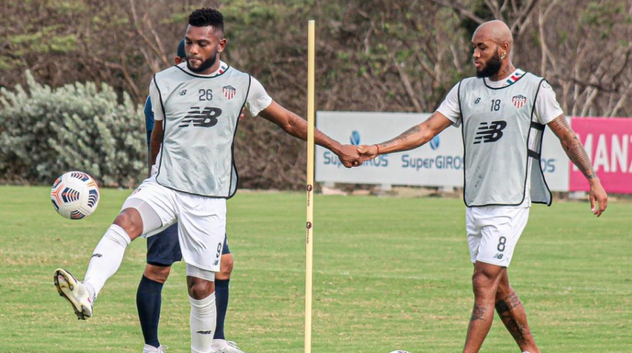 Miguel Ángel Borja y Freddy Hinestroza.