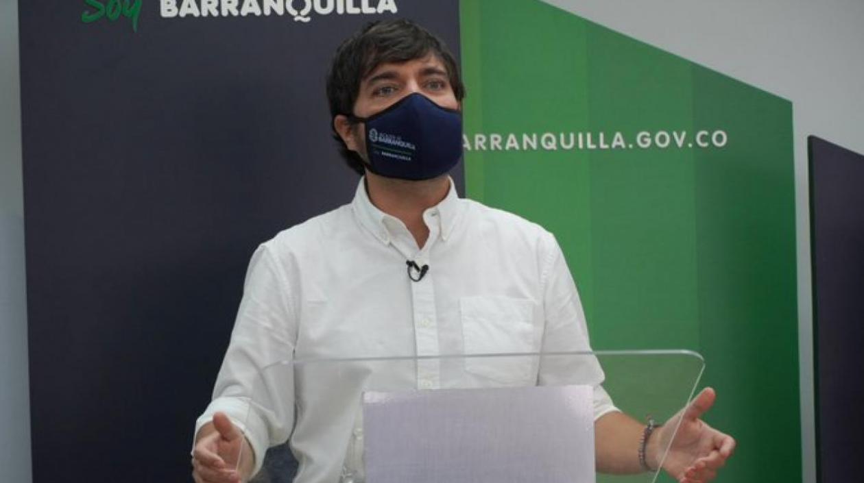 El Alcalde de Barranquilla, Jaime Pumarejo.