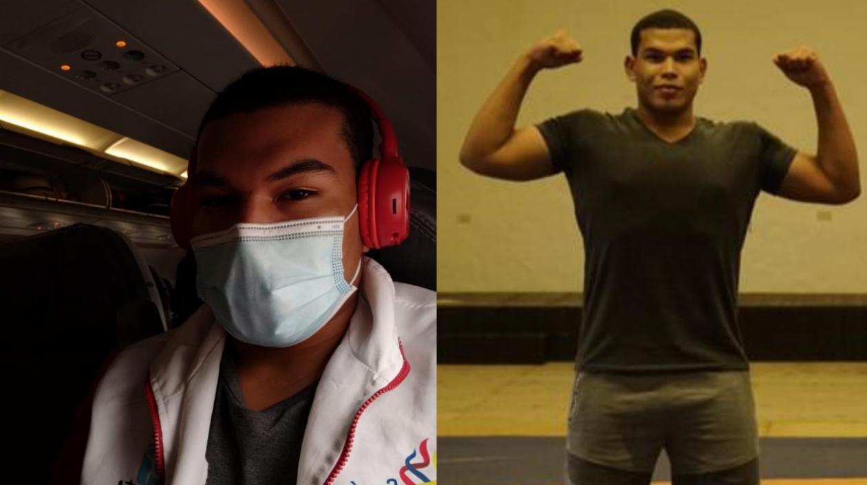 Kenett Martínez, luchador del Atlántico. 