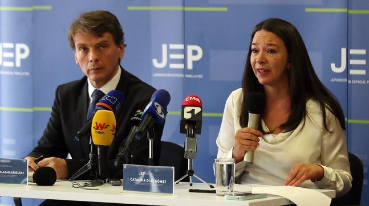 Magistrados Catalina Díaz y Gustavo Salazar.