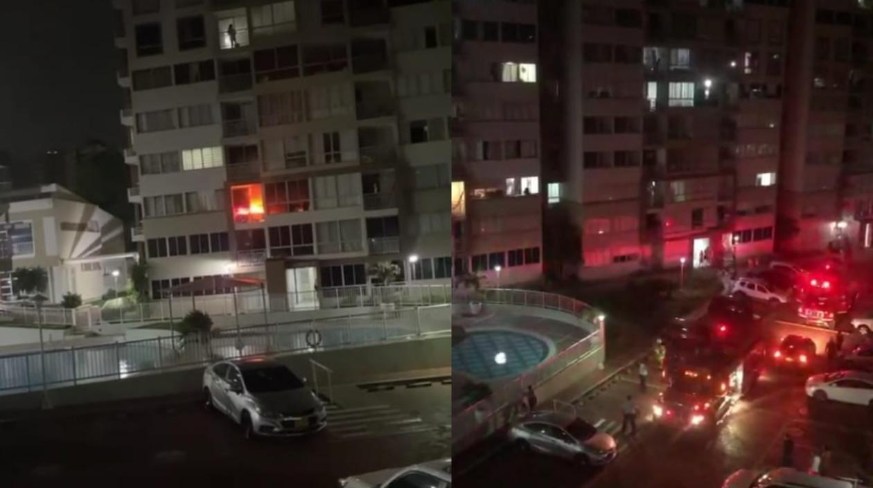 Los Bomberos llegaron al lugar del incendio. 